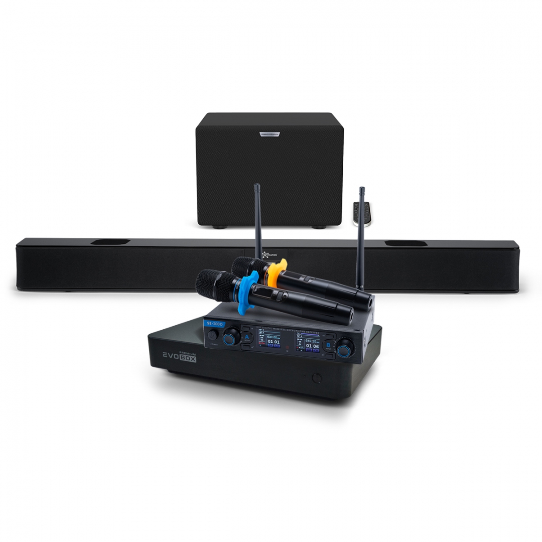 Hi-End караоке-система EVOBOX Premium + EvoSoundBar (саундбар с караоке) в Петрозаводске