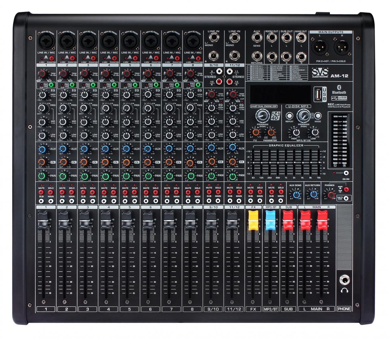 SVS Audiotechnik mixers AM-12 Микшерный пульт аналоговый, 12-канальный в Петрозаводске