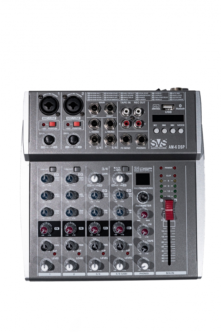 SVS Audiotechnik mixers AM-6 DSP Микшерный пульт аналоговый, 6-канальный SVS Audiotechnik mixers в Петрозаводске