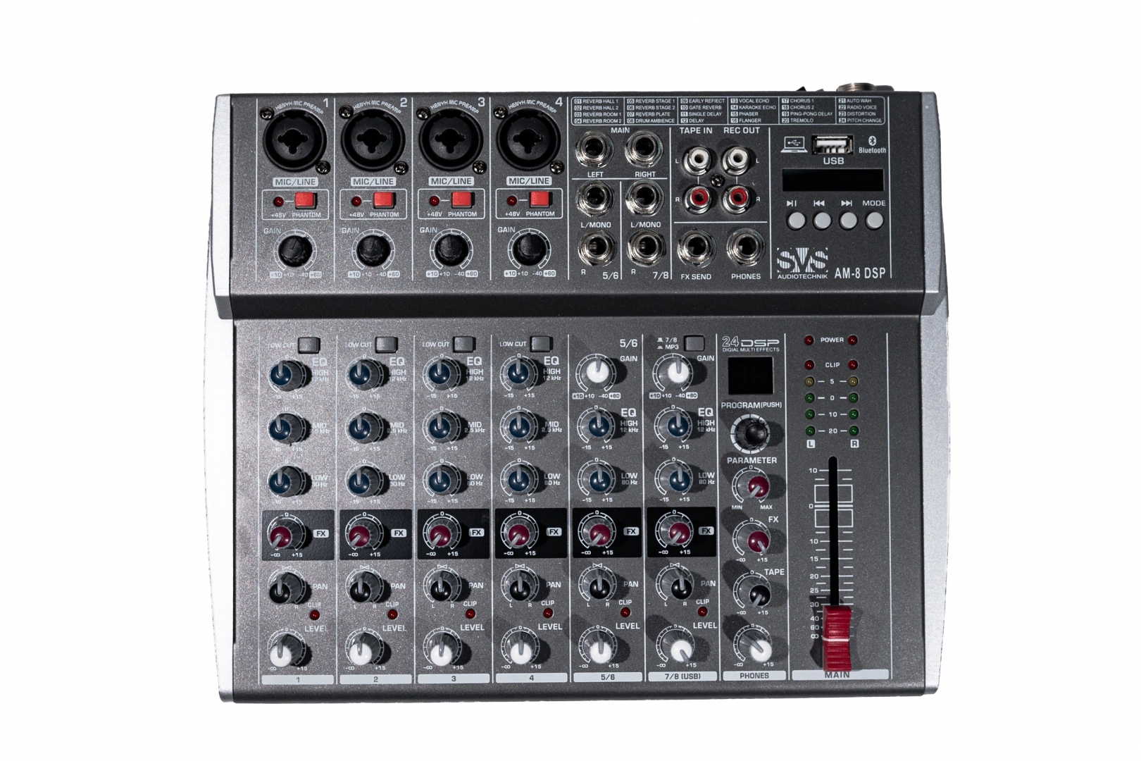 SVS Audiotechnik mixers AM-8 DSP Микшерный пульт аналоговый, 8-канальный в Петрозаводске