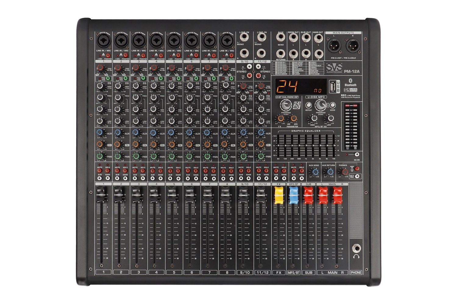 SVS Audiotechnik mixers PM-12A Активный аналоговый микшерный пульт, 12-канальный в Петрозаводске